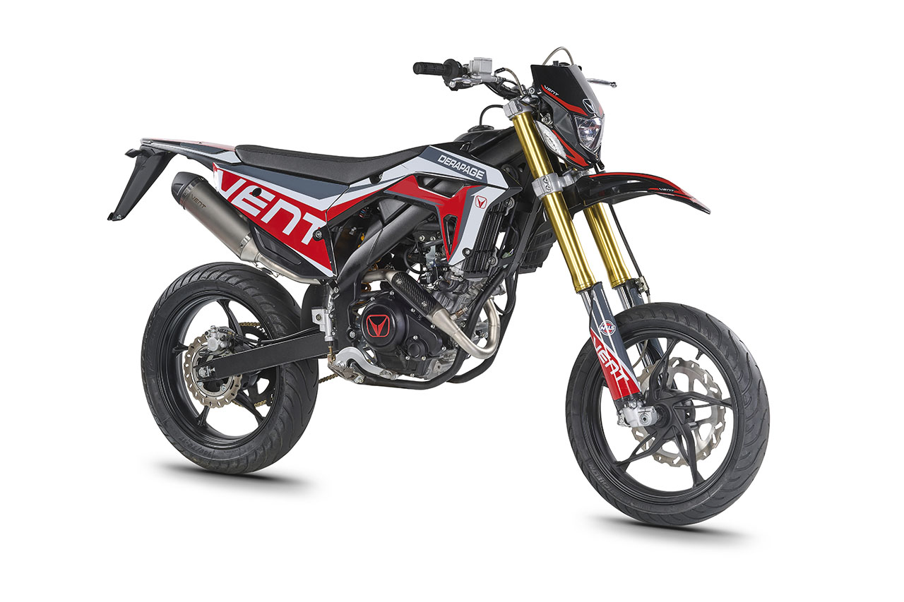 DERAPAGE 125 4T - Black - Red