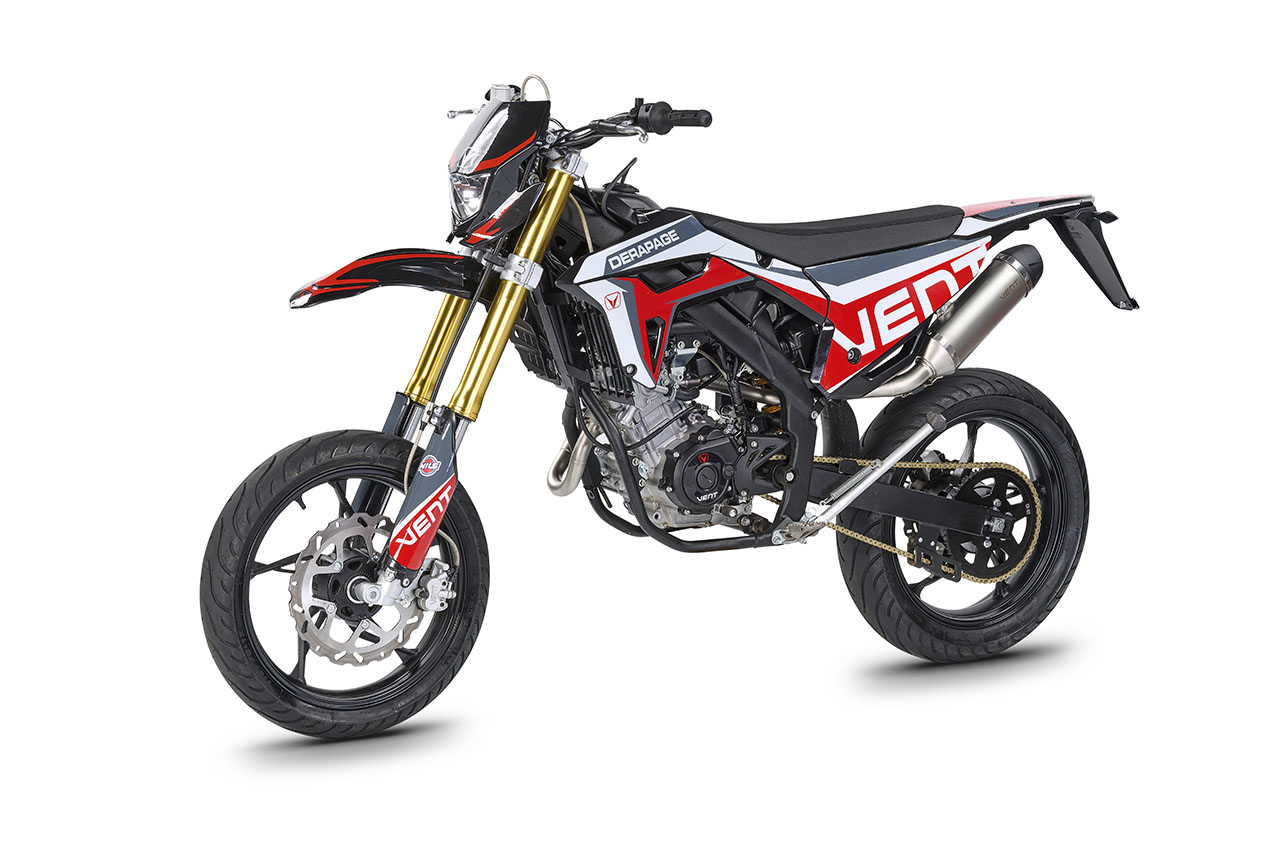 DERAPAGE 125 4T - Black - Red