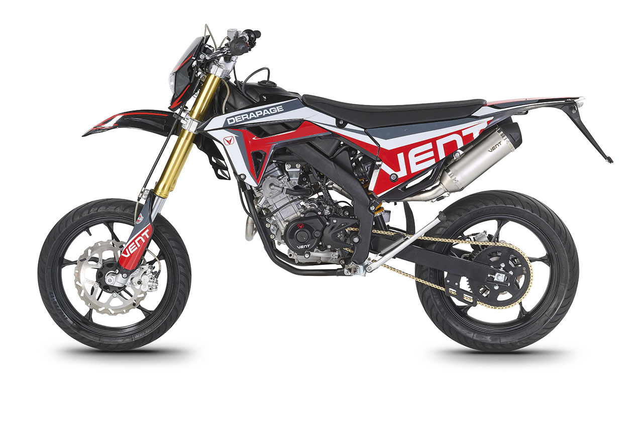 DERAPAGE 125 4T - Black - Red