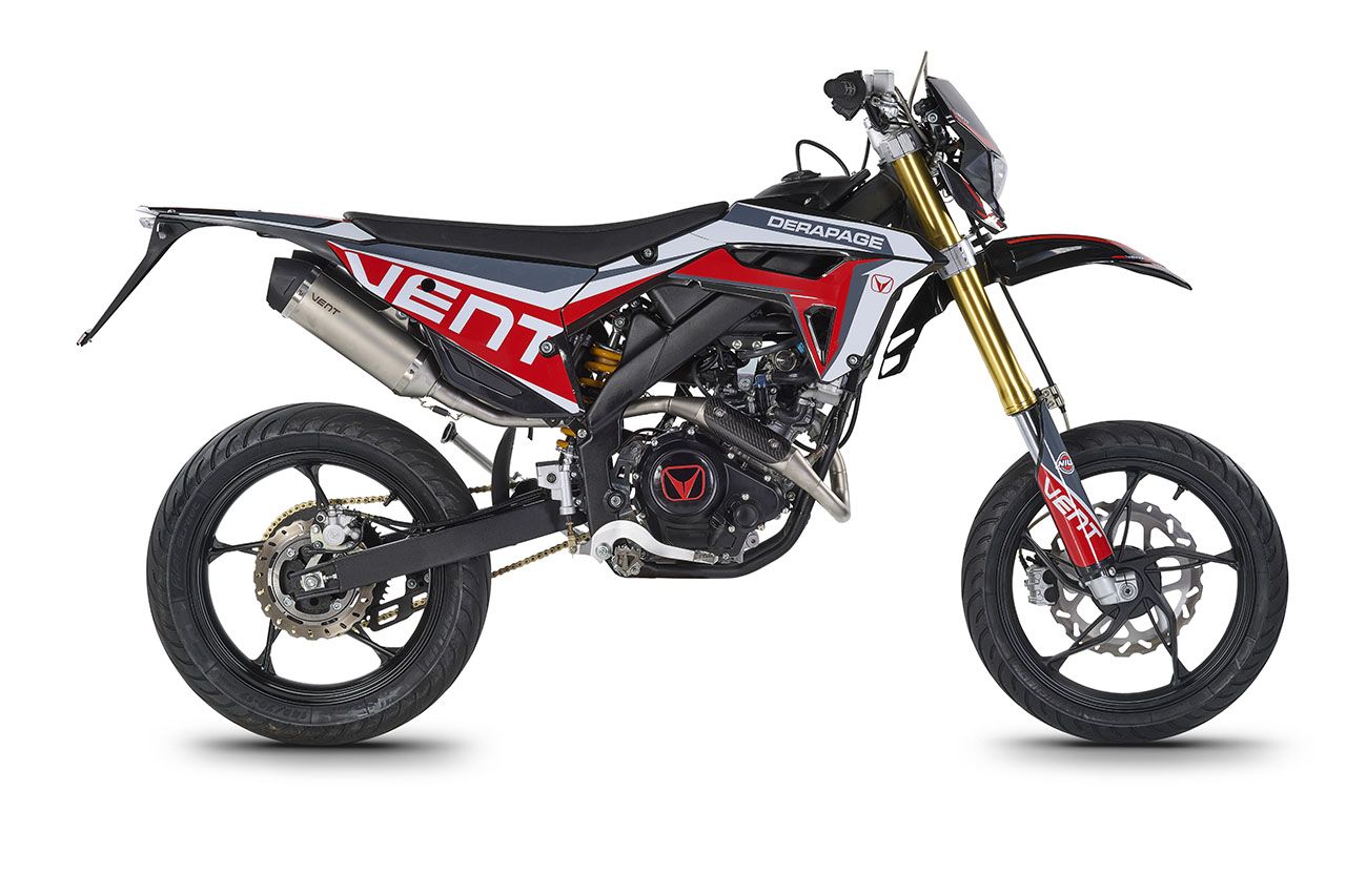 DERAPAGE 125 4T - Black - Red