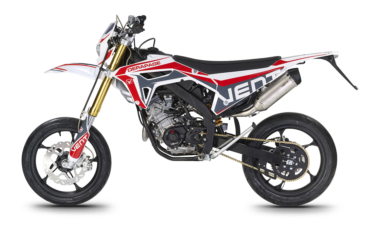 DERAPAGE 125 4T - White - Red