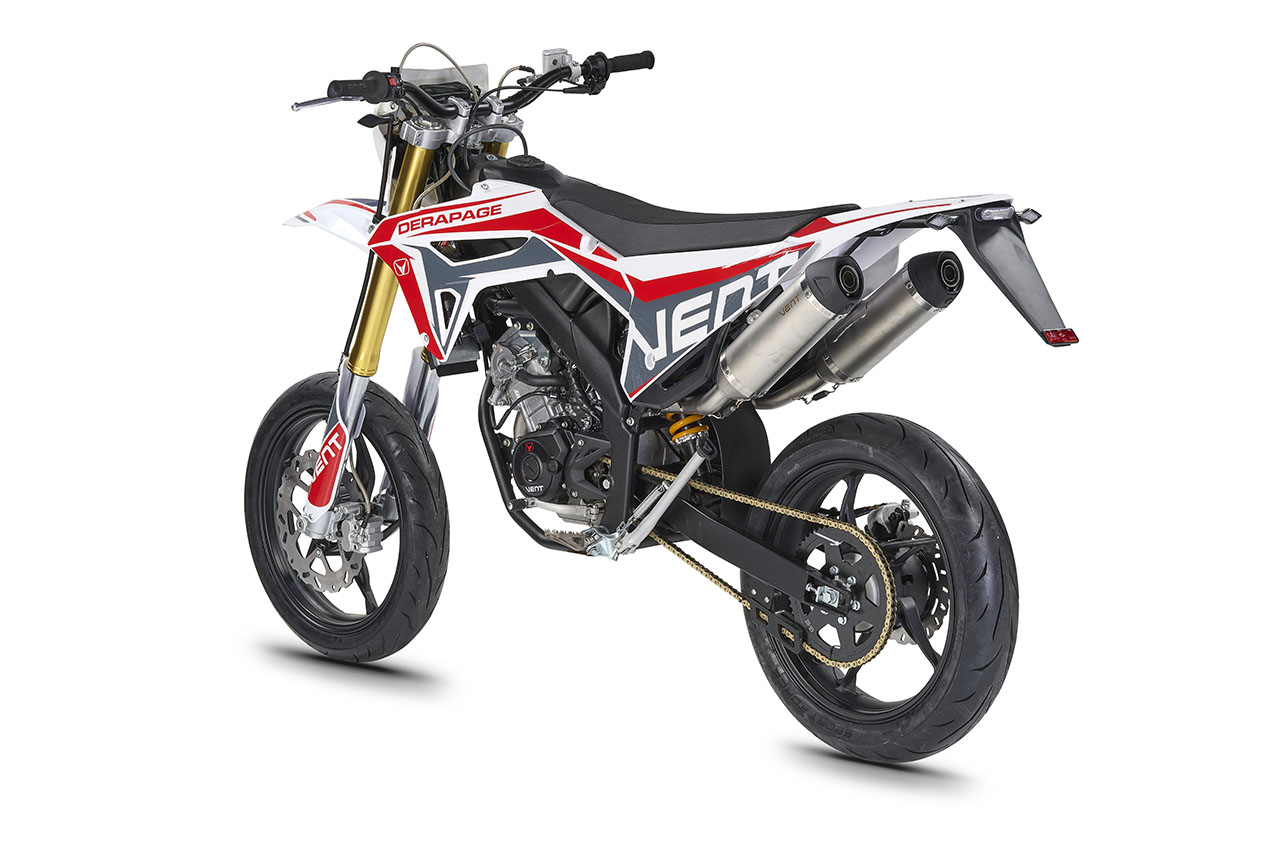 DERAPAGE 125 4T - White - Red