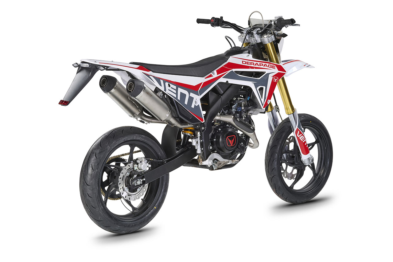 DERAPAGE 125 4T - White - Red